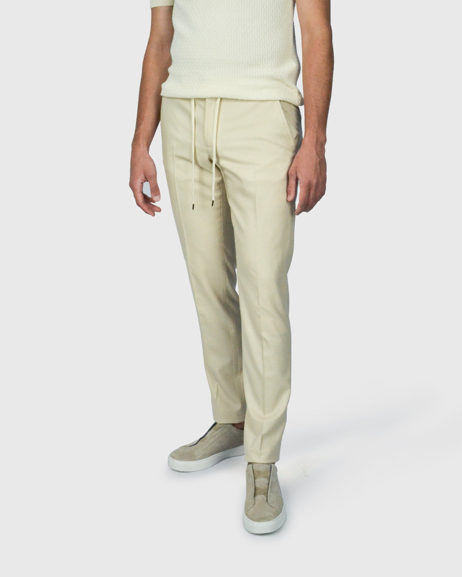 FRANCKINO SARTORIA FSS24 PLC JOGGER - CRM TROUSER