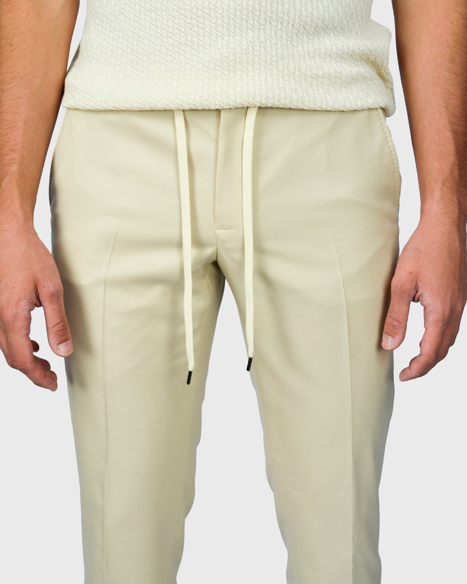 FRANCKINO SARTORIA FSS24 PLC JOGGER - CRM TROUSER