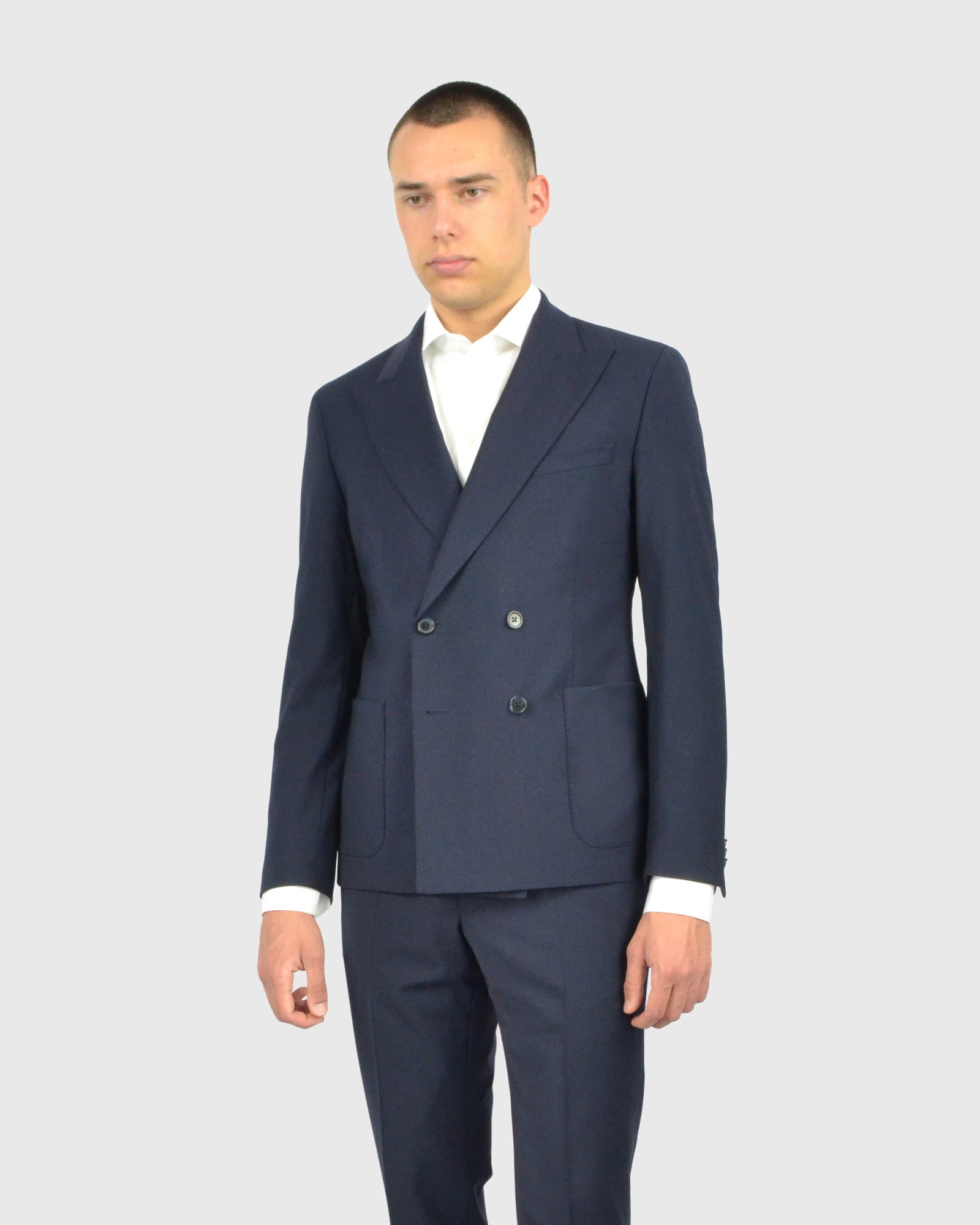 FRANCKINO SARTORIA FSS24 PL 4B-DB 2PSU NAVY NEAPOLITAN SUIT