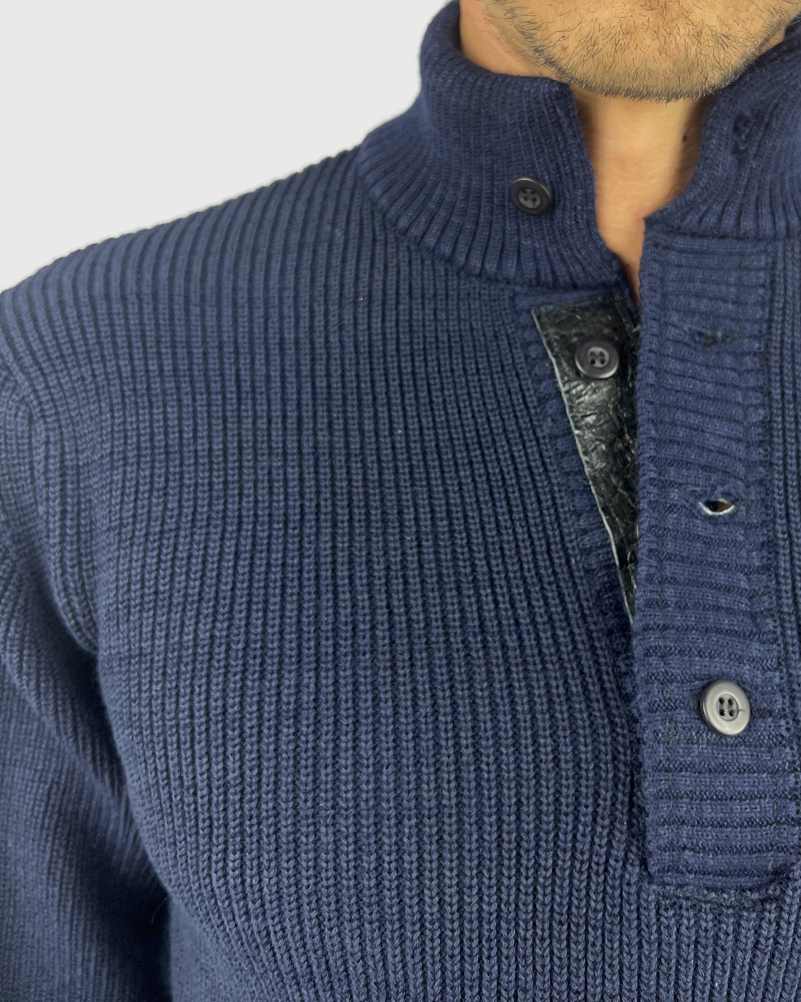 VINCENT & FRANKS W22BARR 4B NAVY SWEATER