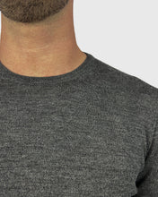 Load image into Gallery viewer, VISCONTI W23C CHARCOAL WOOL CREW NECK SWEATER