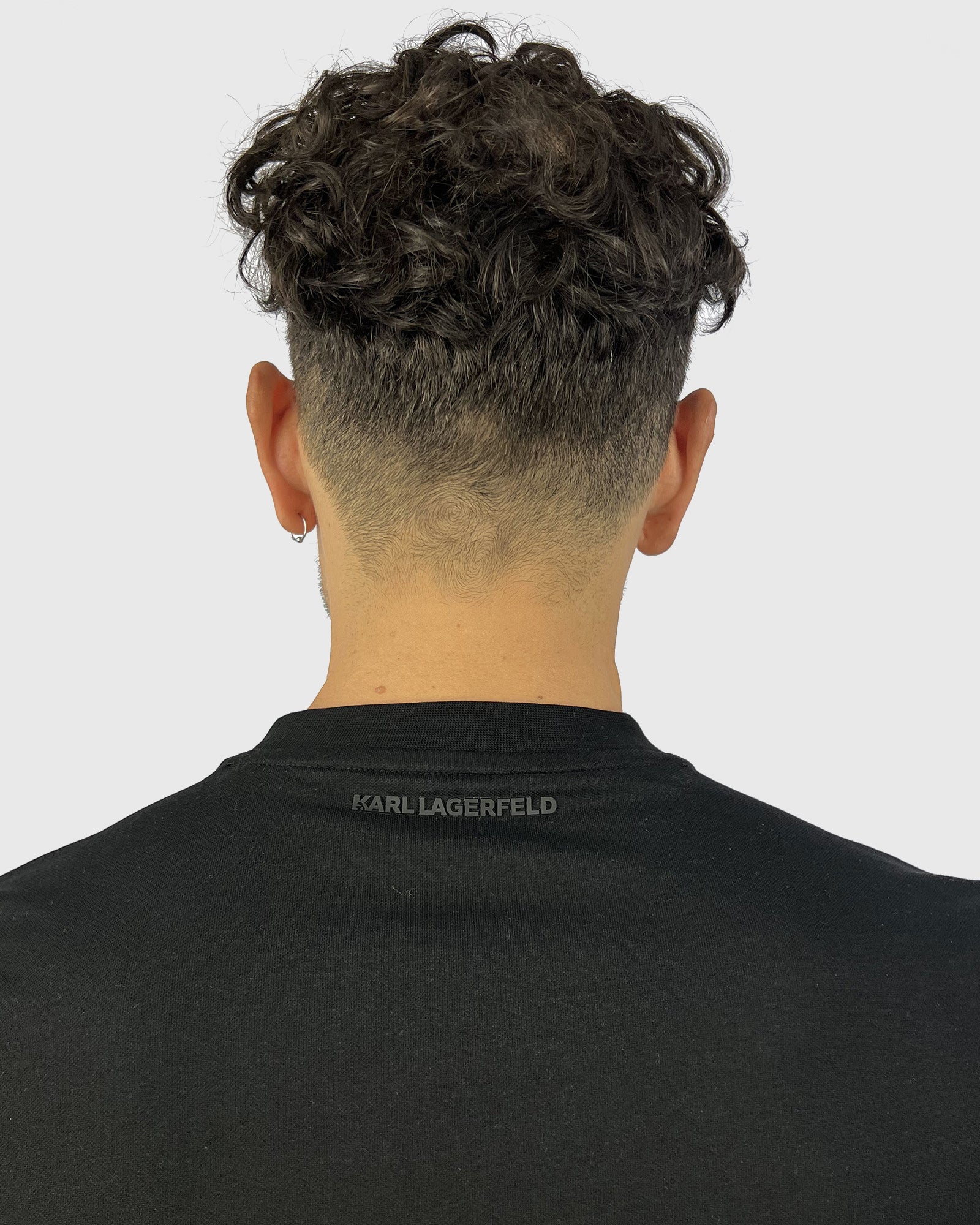 KARL LAGERFELD 755030 SS BLACK CREW T-SHIRT
