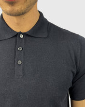 Load image into Gallery viewer, TOMBOLINI WM3SZMFL-TB SS BLK NAVY KNITTED POLO