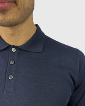 Load image into Gallery viewer, TOMBOLINI WM3SZMFL-TB SS NAVY KNITTED POLO