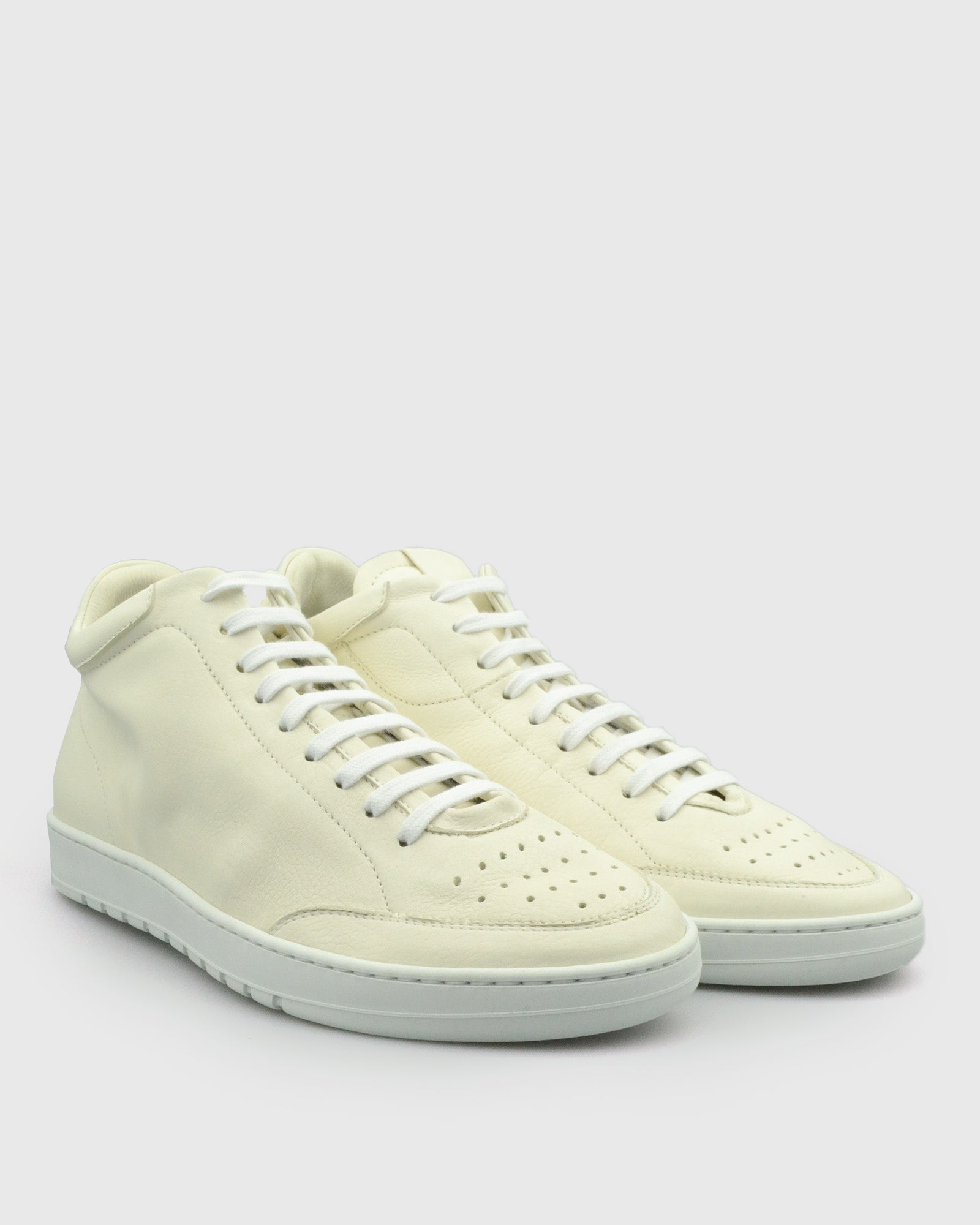 VINCENT & FRANKS VFW24XON WHITE CALF LEATHER SNEAKER