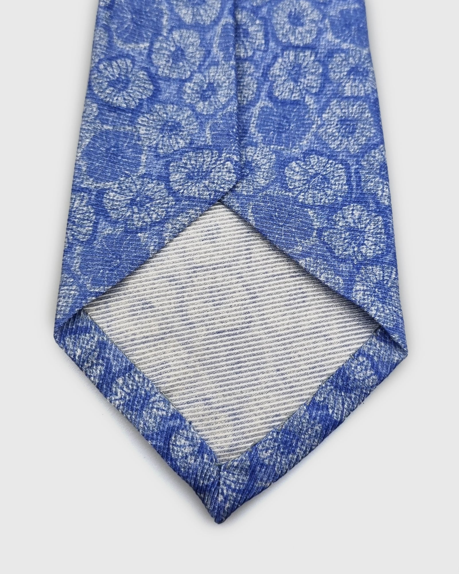 FRANCKINO SARTORIA SS22FS-11 UNTIPPED 3F BLUE SILK TIE