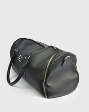 Load image into Gallery viewer, KARL LAGERFELD 8015930-990 BLACK CALF LEATHER TRAVEL BAG
