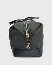 Load image into Gallery viewer, KARL LAGERFELD 815900-990 BLACK CALF LEATHER OVERNIGHT BAG