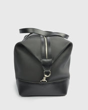 Load image into Gallery viewer, KARL LAGERFELD 815900-990 BLACK CALF LEATHER OVERNIGHT BAG