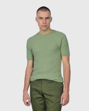 Load image into Gallery viewer, VINCENT & FRANKS S24VF2-SC AVOCADO SS ZIG-ZAG KNITTED CREW