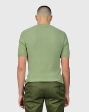 Load image into Gallery viewer, VINCENT & FRANKS S24VF2-SC AVOCADO SS ZIG-ZAG KNITTED CREW