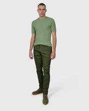 Load image into Gallery viewer, VINCENT & FRANKS S24VF2-SC AVOCADO SS ZIG-ZAG KNITTED CREW