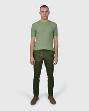 Load image into Gallery viewer, VINCENT & FRANKS S24VF2-SC AVOCADO SS ZIG-ZAG KNITTED CREW