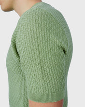 Load image into Gallery viewer, VINCENT & FRANKS S24VF2-SC AVOCADO SS ZIG-ZAG KNITTED CREW