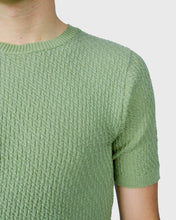 Load image into Gallery viewer, VINCENT & FRANKS S24VF2-SC AVOCADO SS ZIG-ZAG KNITTED CREW