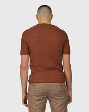 Load image into Gallery viewer, VINCENT & FRANKS S24VF2-SC NUTMEG SS ZIG-ZAG KNITTED CREW