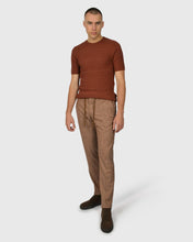 Load image into Gallery viewer, VINCENT & FRANKS S24VF2-SC NUTMEG SS ZIG-ZAG KNITTED CREW