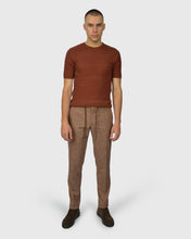 Load image into Gallery viewer, VINCENT & FRANKS S24VF2-SC NUTMEG SS ZIG-ZAG KNITTED CREW