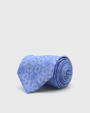 Load image into Gallery viewer, FRANCKINO SARTORIA SS22FS-11 UNTIPPED 3F BLUE SILK TIE