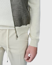 Load image into Gallery viewer, VINCENT & FRANKS SS24-1-507523 NAT-LATTE MILANO ZIP CARDIGAN