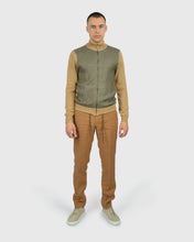 Load image into Gallery viewer, VINCENT & FRANKS SS24-1-507523 SAND-LATTE MILANO ZIP CARDIGAN