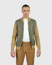 Load image into Gallery viewer, VINCENT & FRANKS SS24-1-507523 SAND-LATTE MILANO ZIP CARDIGAN