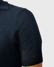 Load image into Gallery viewer, VINCENT & FRANKS SS24-1 SS/SLUB NAVY KNITTED CARDIGAN
