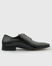 Load image into Gallery viewer, VINCENT & FRANKS VFS24RY BLACK PATENT DERBY SHOE
