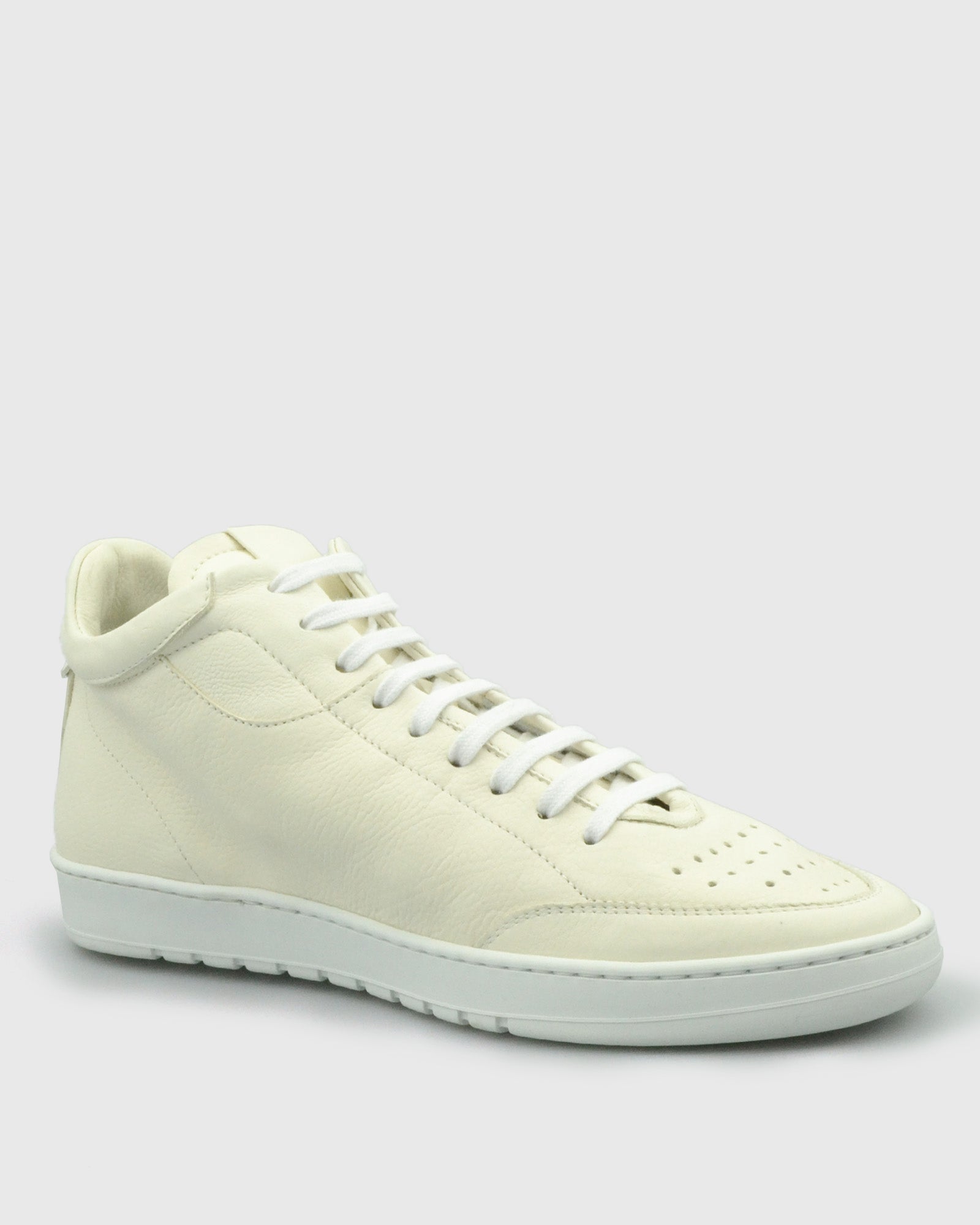 VINCENT & FRANKS VFW24XON WHITE CALF LEATHER SNEAKER