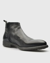 Load image into Gallery viewer, VINCENT & FRANKS VFW25 BLAK CLAF LEATHER ZIP ANKLE BOOT