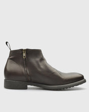Load image into Gallery viewer, VINCENT & FRANKS VFW25 BROWN CLAF LEATHER ZIP ANKLE BOOT