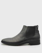 Load image into Gallery viewer, VINCENT & FRANKS W24CROC BLACK CROCODILE CHELSEA BOOT