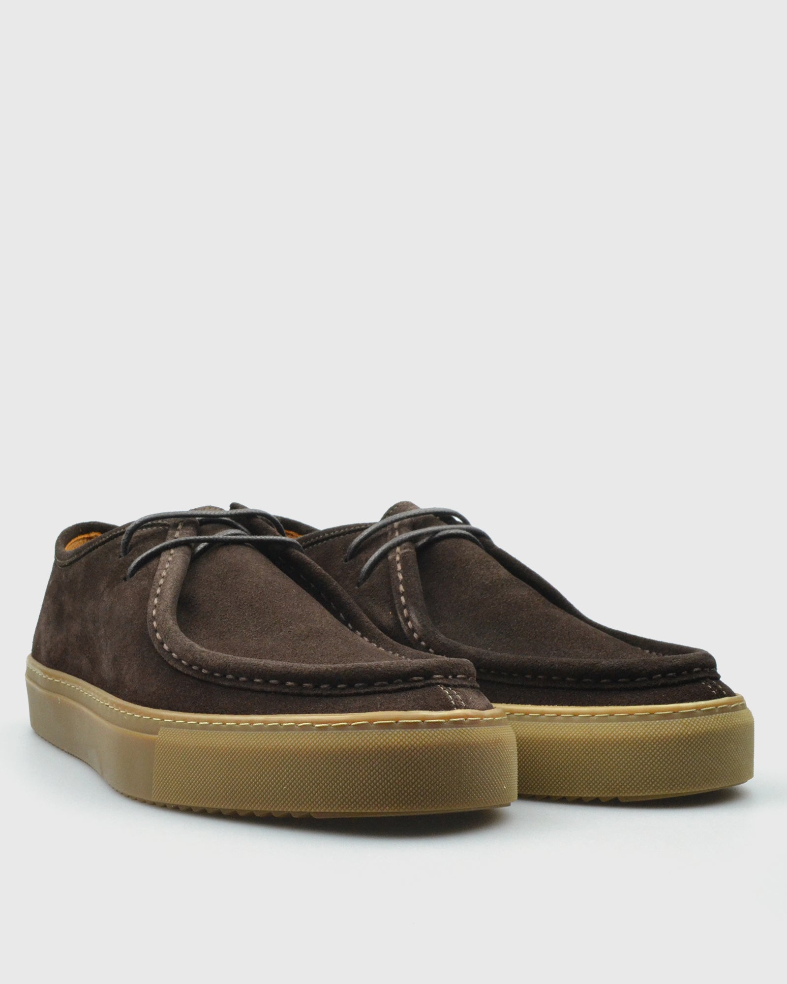 VINCENT & FRANKS W25VF-LACE BROWN SUEDE SNEAKER
