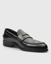 Load image into Gallery viewer, VINCENT & FRANKS W25VF BLACK HIGH-SHINE PENNY LOAFER