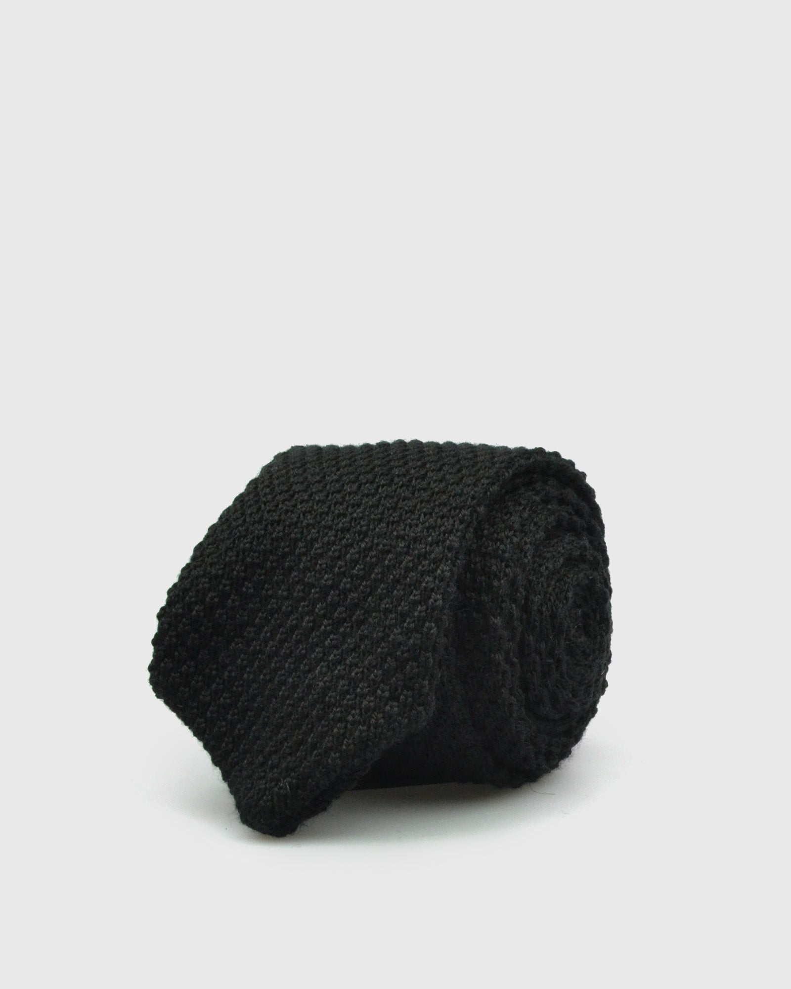 VINCENT & FRANKS VFS22W-V KNITTED NERO MERINO TIE
