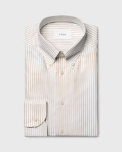 Load image into Gallery viewer, ETON 100013463 SAND STRIPE BUTTON-DOWN COLLAR TWILL SLIM SHIRT