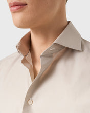 Load image into Gallery viewer, ETON 10001398033 SAND MICRO-CHECK TWILL SLIM SHIRT