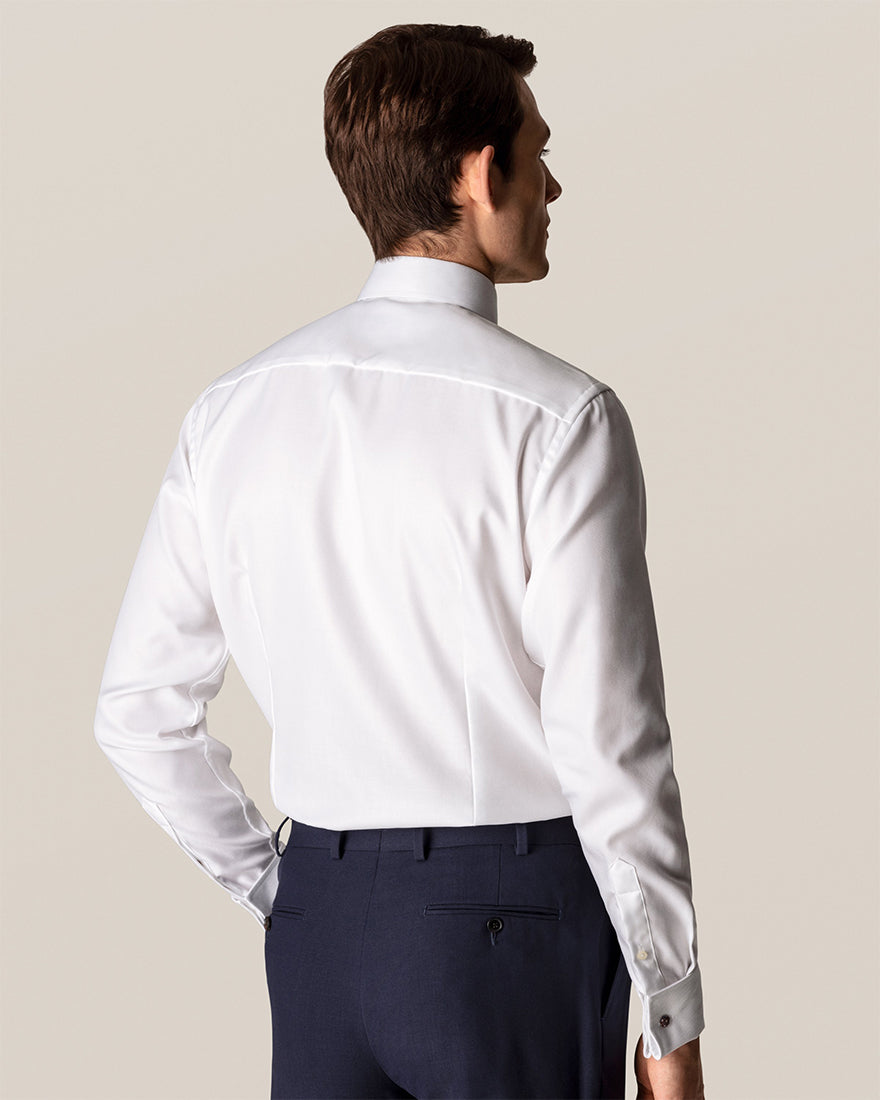ETON 10001233700 WHITE TEXTURED TWILL CONTEMPORARY FC SHIRT