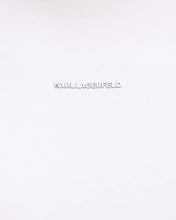 Load image into Gallery viewer, KARL LAGERFELD 755051-554235 SS WHITE CREW T-SHIRT