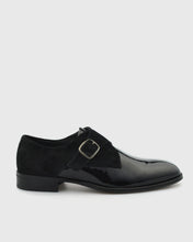 Load image into Gallery viewer, VINCENT & FRANKS VFW23MS BLACK SHINY PATENT MONK STRAP SHOE
