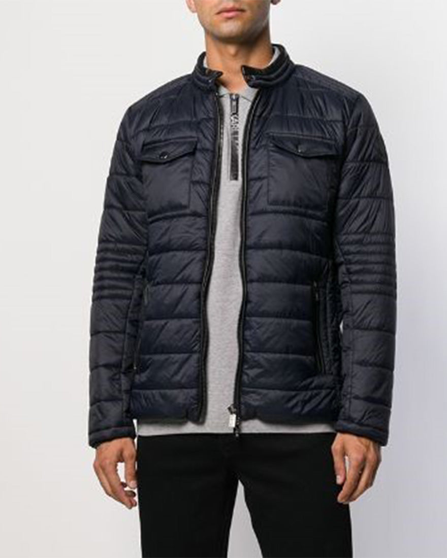 KARL LAGERFELD 505001592520 NAVY BOMBER JACKET