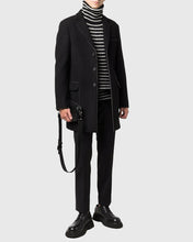 Load image into Gallery viewer, KARL LAGERFELD 502580 BLACK OVERCOAT
