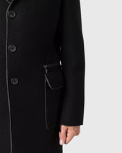 Load image into Gallery viewer, KARL LAGERFELD 502580 BLACK OVERCOAT