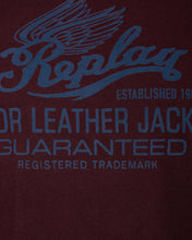 Load image into Gallery viewer, REPLAY M35972660 BURGANDY CREW T-SHIRT