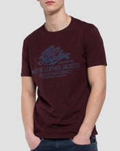 Load image into Gallery viewer, REPLAY M35972660 BURGANDY CREW T-SHIRT
