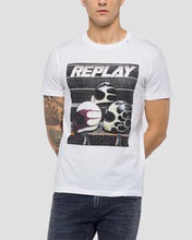 Load image into Gallery viewer, REPLAY M37302660 HELMET WHITE CREW T-SHIRT