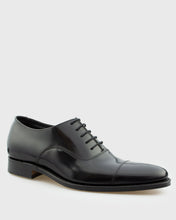 Load image into Gallery viewer, LOAKE SMITH BLACK POLISHED GOODYEAR WELTED OXFORD SHOE