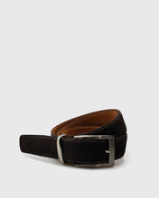 Load image into Gallery viewer, VINCENT & FRANKS / ROUGE 717_34 BROWN SUEDE LEATHER BELT