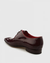 Load image into Gallery viewer, L'STONY 6444 PATENT MAROON LACE SHOE