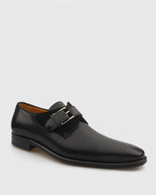 Load image into Gallery viewer, L'STONY 85553MS PERFORATED SEMI PATENT BLACK MONK STRAP